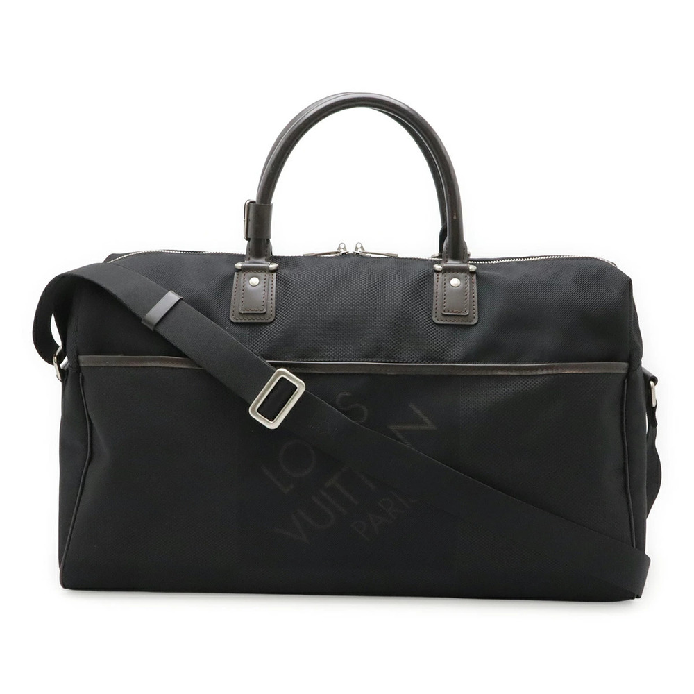 LOUIS VUITTON Damier Geant Albatross Boston Bag Travel Shoulder Noir Black